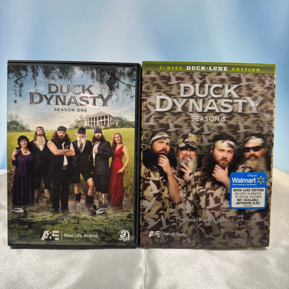 A&E Duck Dynasty DVD Lot Seasons 1 & 3 Duck-Luxe Edition Robertson Family TV